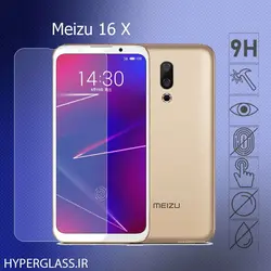 گلس محافظ صفحه نمایش نانو بلک اورجینال گوشی میزو Meizu 16X