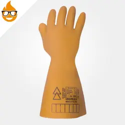 دستکش عایق برق SECURA کلاس ۱ – ۱۰۰۰۰ ولت زرد