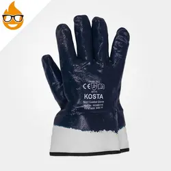 دستکش مواد نفتی ۴۱۱۱ KOSTA مچ کتان سرمه ای