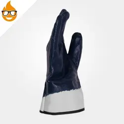 دستکش مواد نفتی ۴۱۱۱ KOSTA مچ کتان سرمه ای