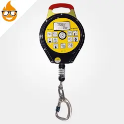 قرقره ترمزدار PROTEKT با کابل فولادی ۱۲ متری