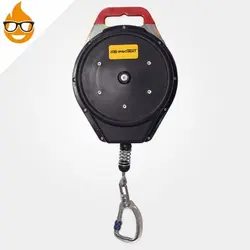 قرقره ترمزدار PROTEKT با کابل فولادی ۱۲ متری