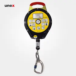 قرقره ترمزدار PROTEKT با کابل فولادی ۶ متری