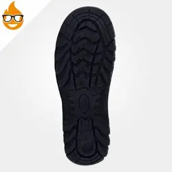 پوتین ایمنی چرم اشبالت ، آیاک – AYAK ، کفش ایمنی ، رنگ مشکی ، در سایزهای مختلف ، ساخت ایران