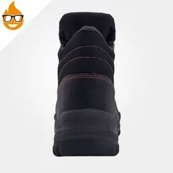 پوتین ایمنی چرم اشبالت ، آیاک – AYAK ، کفش ایمنی ، رنگ مشکی ، در سایزهای مختلف ، ساخت ایران