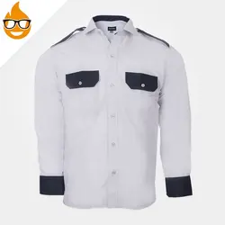 پیراهن کار، ابزار ایمنی شهپر، لباس کار صنعتی، رنگ طوسی، ایرانی