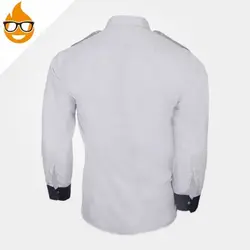 پیراهن کار، ابزار ایمنی شهپر، لباس کار صنعتی، رنگ طوسی، ایرانی