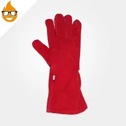 دستکش جوشکاری هوبارت تمام مغزی BMW قرمز