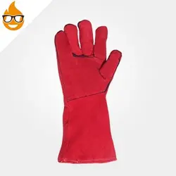 دستکش جوشکاری هوبارت تمام مغزی BMW قرمز