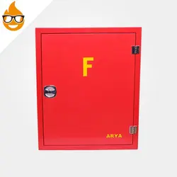 جعبه آتش نشانی آریا با قرقره ۷۵*۶۰ قرمز
