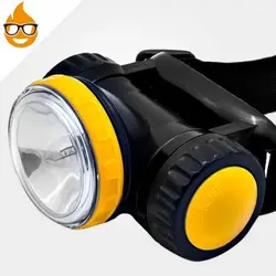 چراغ روی کلاهی لامپی مشکی