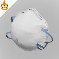 ماسک کاغذی بدون سوپاپ ۳M 8810، ابزار ایمنی شهپر، ماسک تنفسی، سفید، چینی