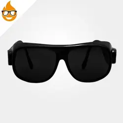 عینک جوشکاری بغل دار دودی