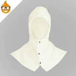 کلاه مقنعه کتان سفید