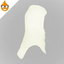 کلاه مقنعه کتان سفید