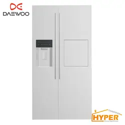 یخچال فریزر ساید بای ساید دوو D4S-3340MW سفید متالیک | هایپر تخفیفان