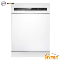 ماشین ظرفشویی سام DW180W سفید 14 نفره | هایپر تخفیفان