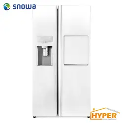 یخچال فریزر ساید بای ساید اسنوا S8-2352GW سفید متالیک | هایپر تخفیفان