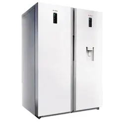 یخچال فریزر دوقلو اسنوا S5-1190LW S6-1190LW سفید چرم | هایپر تخفیفان