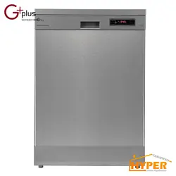 ماشین ظرفشویی جی پلاس GDW-J552S نقره ای 15 نفره | هایپر تخفیفان