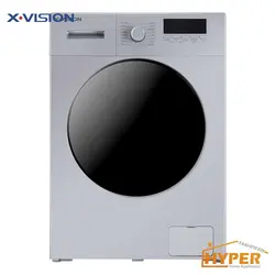ماشین لباسشویی ایکس ویژن TE72 AS نقره ای 7 کیلویی