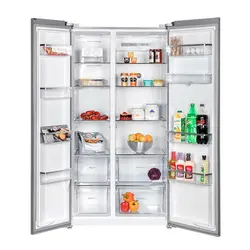 یخچال فریزر ساید بای ساید ایکس ویژن TS665 ASD استیل | هایپر تخفیفان