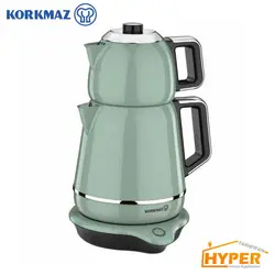 چای ساز کرکماز مدل دمیکس A332 قرمز، بژ، سبز دریایی | هایپر تخفیفان