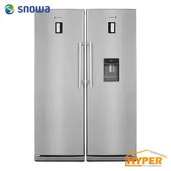 یخچال فریزر دوقلو اسنوا SN5-0180TI SN6-0180TI تیتانیوم | هایپر تخفیفان