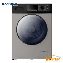 ماشین لباسشویی ایکس ویژن TM84-BSBL نقره ای 8 کیلویی | هایپر تخفیفان