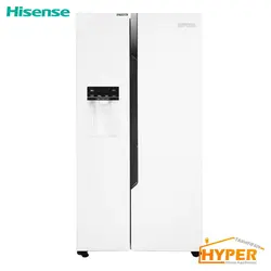 یخچال فریزر ساید بای ساید هایسنس RC-71WS4SA سفید | هایپر تخفیفان