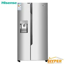 یخچال فریزر ساید بای ساید هایسنس RC-71SS4SA نقره ای | هایپر تخفیفان