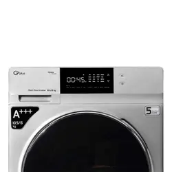 ماشین لباسشویی جی پلاس GWM-KD1049S استیل 10.5 کیلویی | هایپر تخفیفان