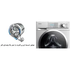 ماشین لباسشویی دوو DWK-7103 تیتانیوم پنل تیتانیوم 7 کیلویی