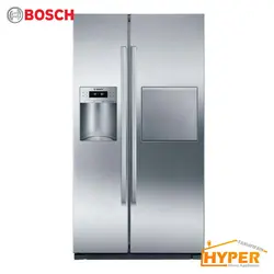یخچال فریزر ساید بای ساید بوش KAD80A404 استیل | هایپر تخفیفان
