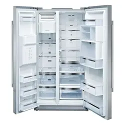 یخچال فریزر ساید بای ساید بوش KAD80A404 استیل | هایپر تخفیفان