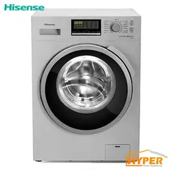 ماشین لباسشویی هایسنس WFH8012DS نقره ای 8 کیلویی | هایپر تخفیفان