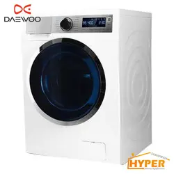 ماشین لباسشویی دوو DWK-LIFE80TT بدنه سفید با پنل نقره ای 8 کیلویی