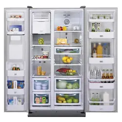 یخچال فریزر ساید بای ساید دوو FRS-L3011 سفید چرم | هایپر تخفیفان