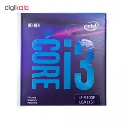 پردازنده مرکزی اینتل سری Coffee Lake مدل Core i3-9100F