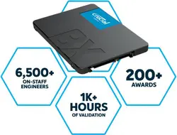 حافظه‌ اس اس دی اینترنال Crucial مدل BX500 ظرفیت 240 گیگابایت