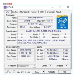 پردازنده مرکزی اینتل سری Skylake مدل Core i5-6600