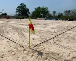 4 جفت پرچم زمین فوتبال ساحلی