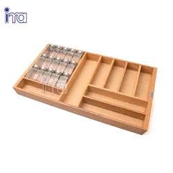 نظم دهنده ادویه و قاشق و چنگال داخل کشو چوبی آلبا مدل B1065