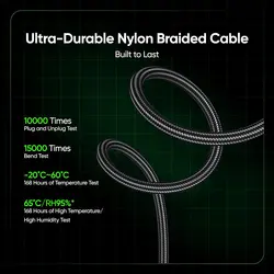 کابل گیمینگ ۶۷ وات ریلمی - realme 65W SuperDart USB Type C Gaming Cable