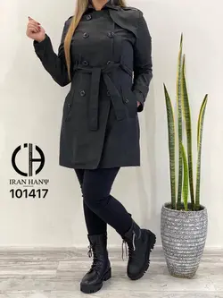 بارانی زنانه هشت دکمه ایران هانی ۱۰۱۴۱۷