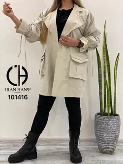 بارانی زنانه دودرجیب ایران هانی ۱۰۱۴۱۶