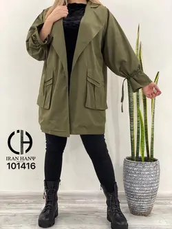 بارانی زنانه دودرجیب ایران هانی ۱۰۱۴۱۶