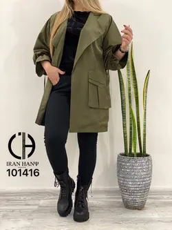 بارانی زنانه دودرجیب ایران هانی ۱۰۱۴۱۶