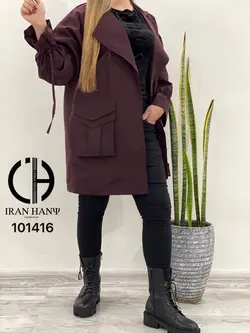 بارانی زنانه دودرجیب ایران هانی ۱۰۱۴۱۶