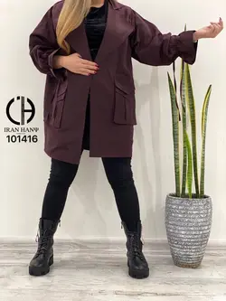 بارانی زنانه دودرجیب ایران هانی ۱۰۱۴۱۶